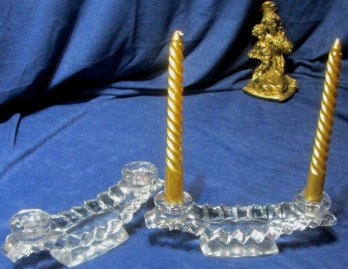 CANDELABRO CRISTAL 2 VELAS